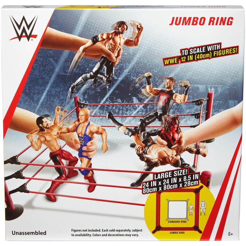 WWE Mattel True Moves Wrestling Rings & Playsets: Jumbo Ring Action & Toy Figures PWcatalog