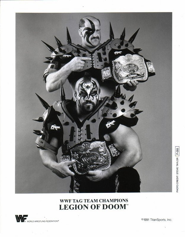 1991 WWF TAG TEAM CHAMPIONS Legion Of Doom P055 b/w PW Catalog
