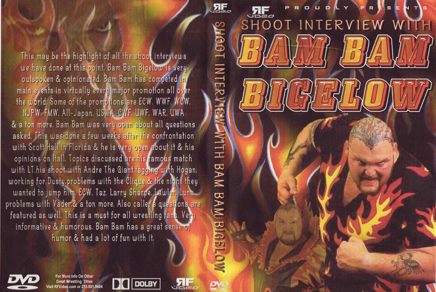 bam bam bigelow shoot interview DVDs & Videos Pwcatalog