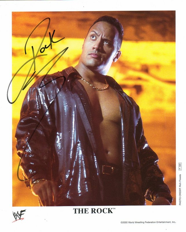 2000 The Rock P589 (signed) color PW Catalog