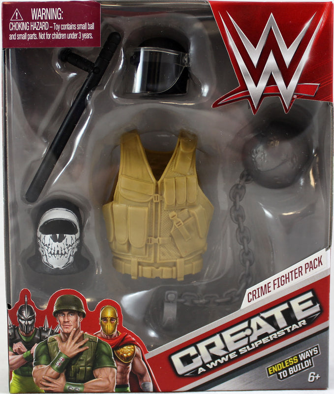 WWE Mattel Create a WWE Superstar Accessory Sets: Crime Fighter Pack Action & Toy Figures PWcatalog