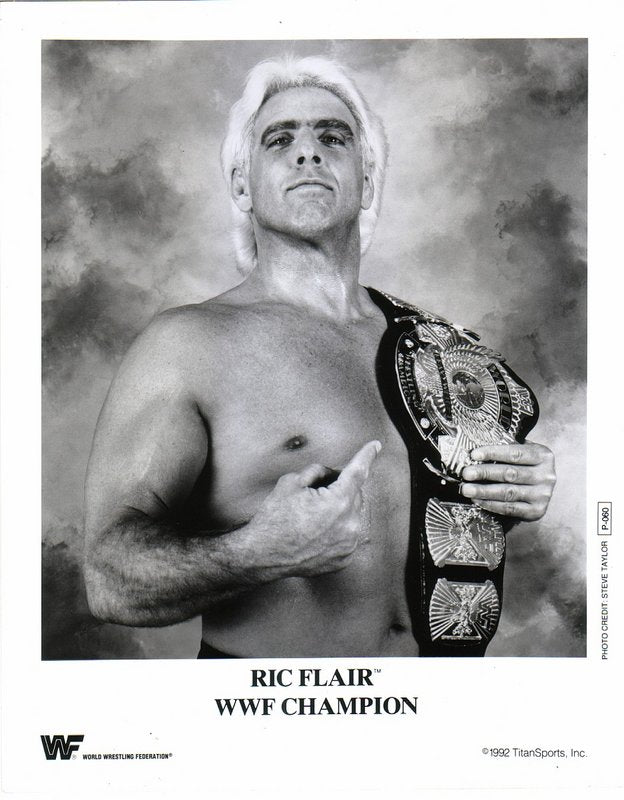 1992 WWF CHAMPION Ric Flair P060 (RARE) b/w PW Catalog