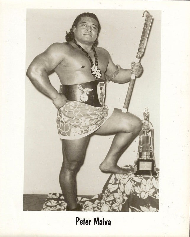 1960's WWWF Chief Peter Maivia Promo Photo PWcatalog