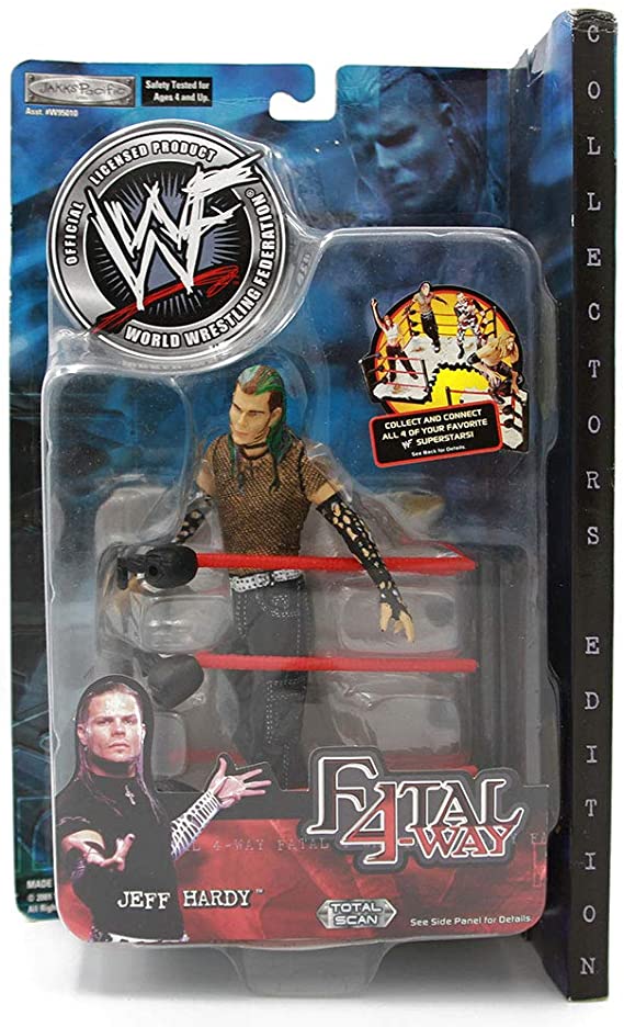 2001 WWE Jakks Pacific Fatal Four Way Series 1 Jeff Hardy Action & Toy Figures PWcatalog
