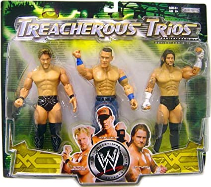 WWE Jakks Pacific Treacherous Trios 10 Chris Jericho, John Cena & CM Punk Action & Toy Figures PWcatalog