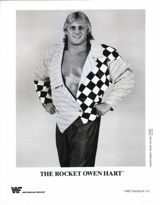 1992 The Rocket Owen Hart P65 b/w