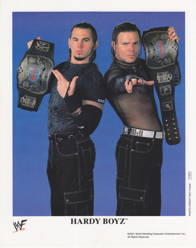 2001 WWF TAG TEAM CHAMPIONS Hardy Boyz P678 (RARE) color PW Catalog