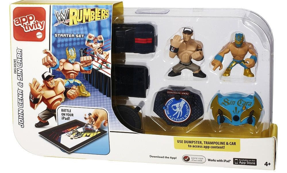 WWE Mattel Rumblers Apptivity John Cena & Sin Cara Starter Set Action & Toy Figures PWcatalog