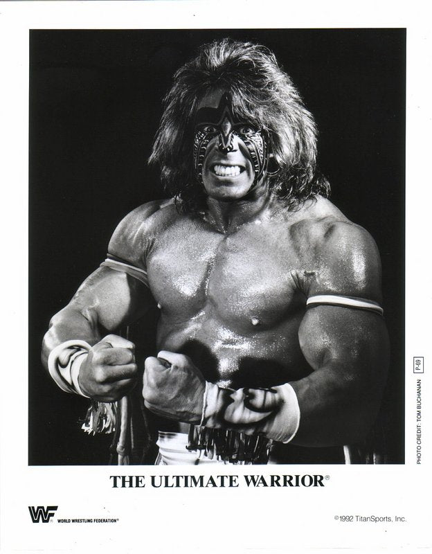 1992 Ultimate Warrior P69b b/w PW Catalog