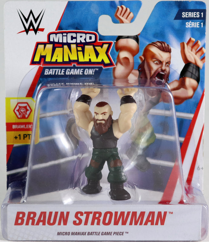 WWE Wicked Cool Toys Micro Maniax 1 Braun Strowman Micro Maniax Battle Game Piece Action & Toy Figures PWcatalog