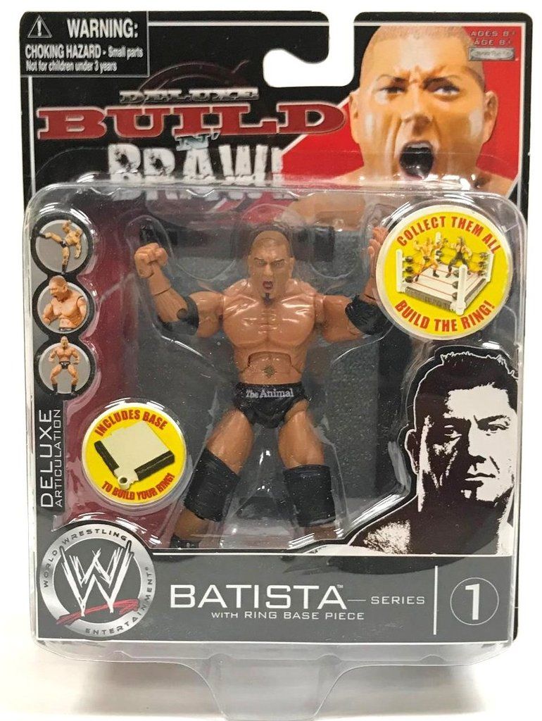 WWE Jakks Pacific Deluxe Build 'N' Brawl 1 Batista Action & Toy Figures PWcatalog