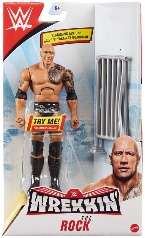 WWE Mattel Wrekkin' 2 The Rock Action & Toy Figures PWcatalog