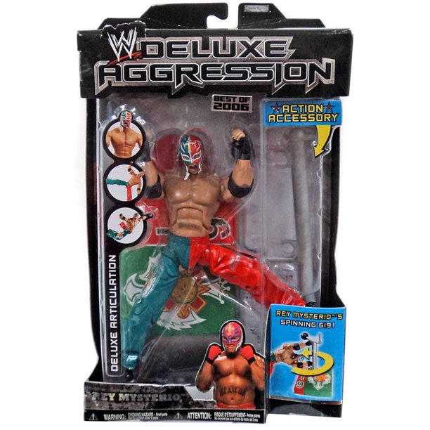 WWE Jakks Pacific Deluxe Aggression Best of 2006 Rey Mysterio Action & Toy Figures PWcatalog