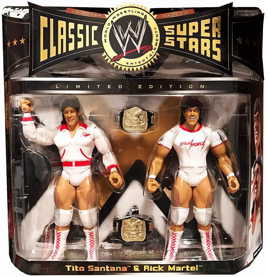 WWE Jakks Pacific Classic Superstars 2-Packs 6 Strike Force: Tito Santana & Rick Martel Action & Toy Figures PWcatalog