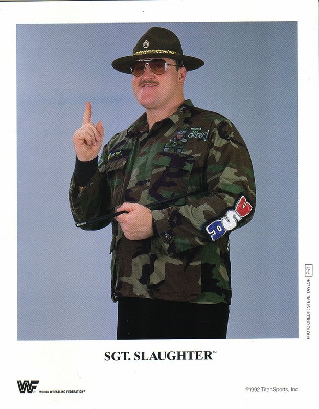 1992 Sgt. Slaughter P71a color PW Catalog
