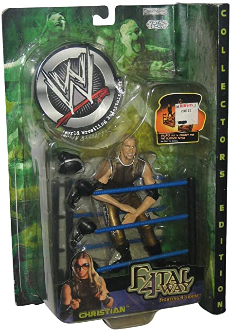 2002 WWE Jakks Pacific Fatal Four Way Series 3 Christian Action & Toy Figures PWcatalog