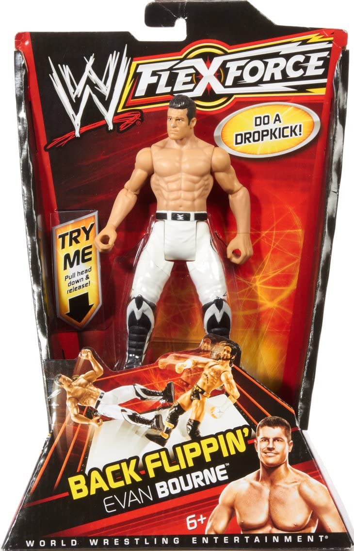 WWE Mattel Flex Force 2 Back Flippin' Evan Bourne Action & Toy Figures PWcatalog