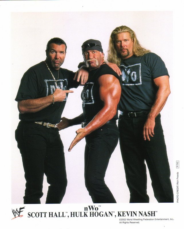 2002 NWO Scott Hall, Hulk Hogan , Kevin Nash P743 color PW Catalog