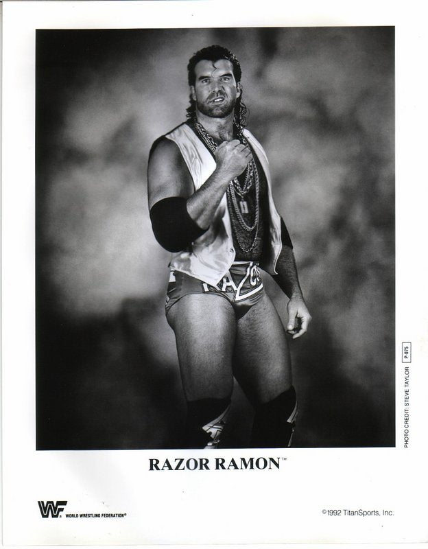1992 Razor Ramon P075 (debut promo) b/w PW Catalog