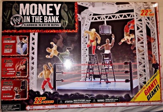 WWE Jakks Pacific Money in the Bank Ladder Match Ring Action & Toy Figures PWcatalog