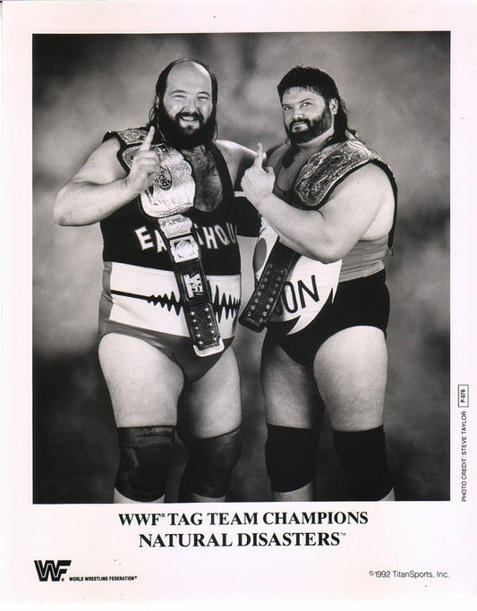 1992 WWF TAG TEAM CHAMPIONS Natural Disasters P076b (RARE) b/w