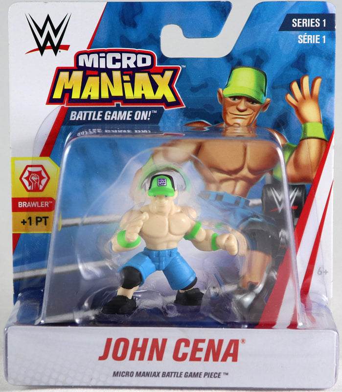 WWE Wicked Cool Toys Micro Maniax 1 John Cena Micro Maniax Battle Game Piece Action & Toy Figures PWcatalog