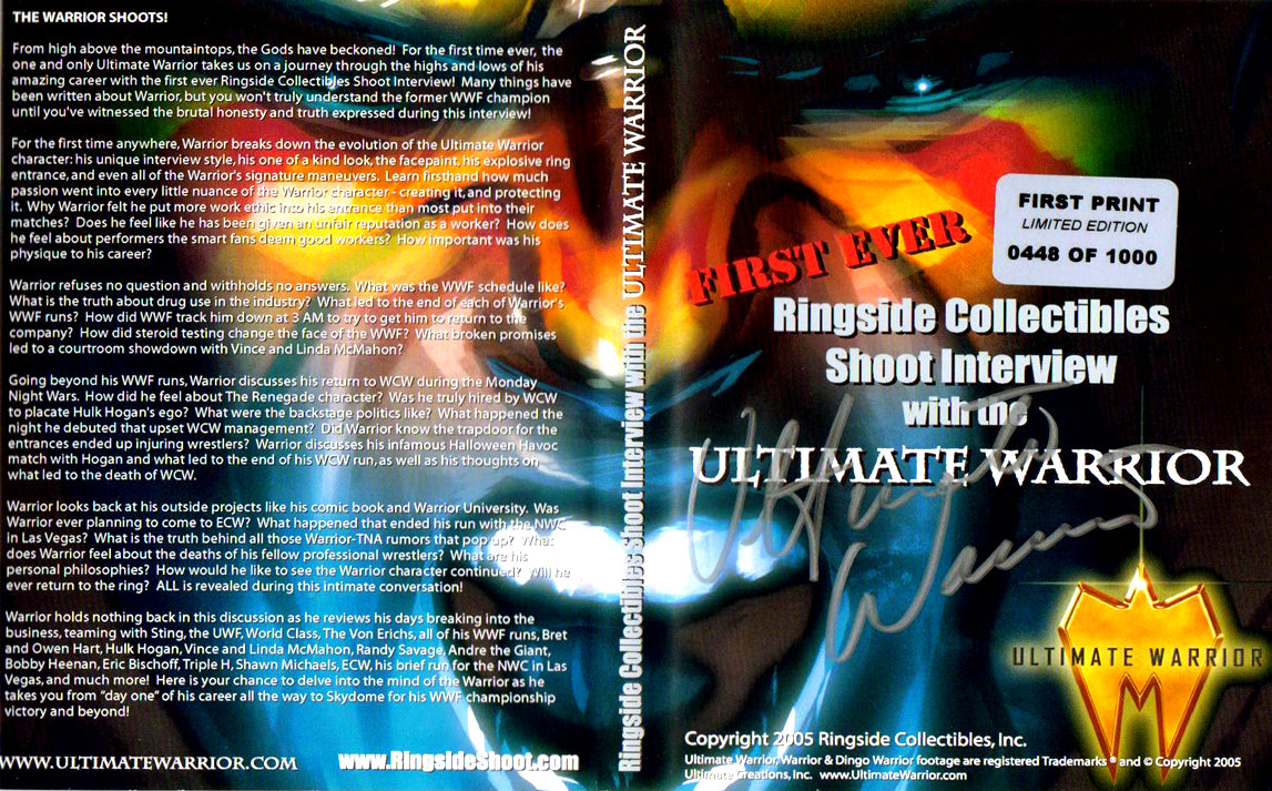 ringside collectibles shoot interview with the ultimate warrior DVDs & Videos Pwcatalog