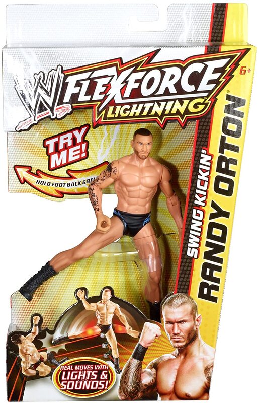 WWE Mattel Flex Force Lightning Swing Kickin' Randy Orton Action & Toy Figures PWcatalog