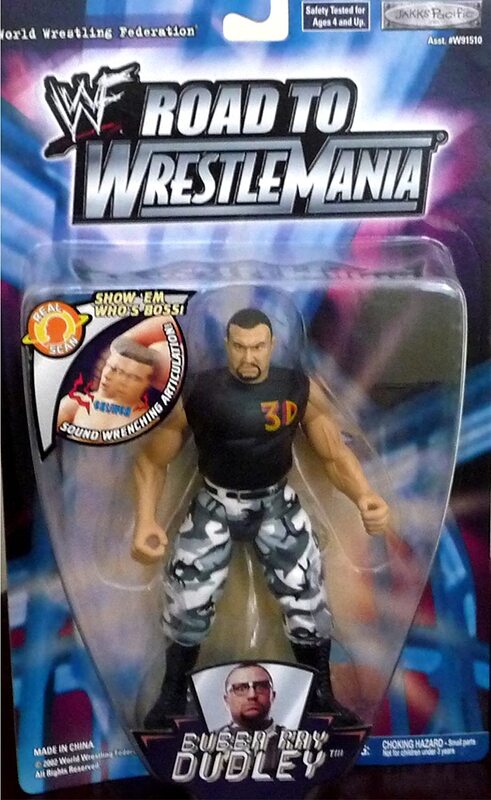 2002 WWF Jakks Pacific Road to WrestleMania Bubba Ray Dudley Action & Toy Figures PWcatalog