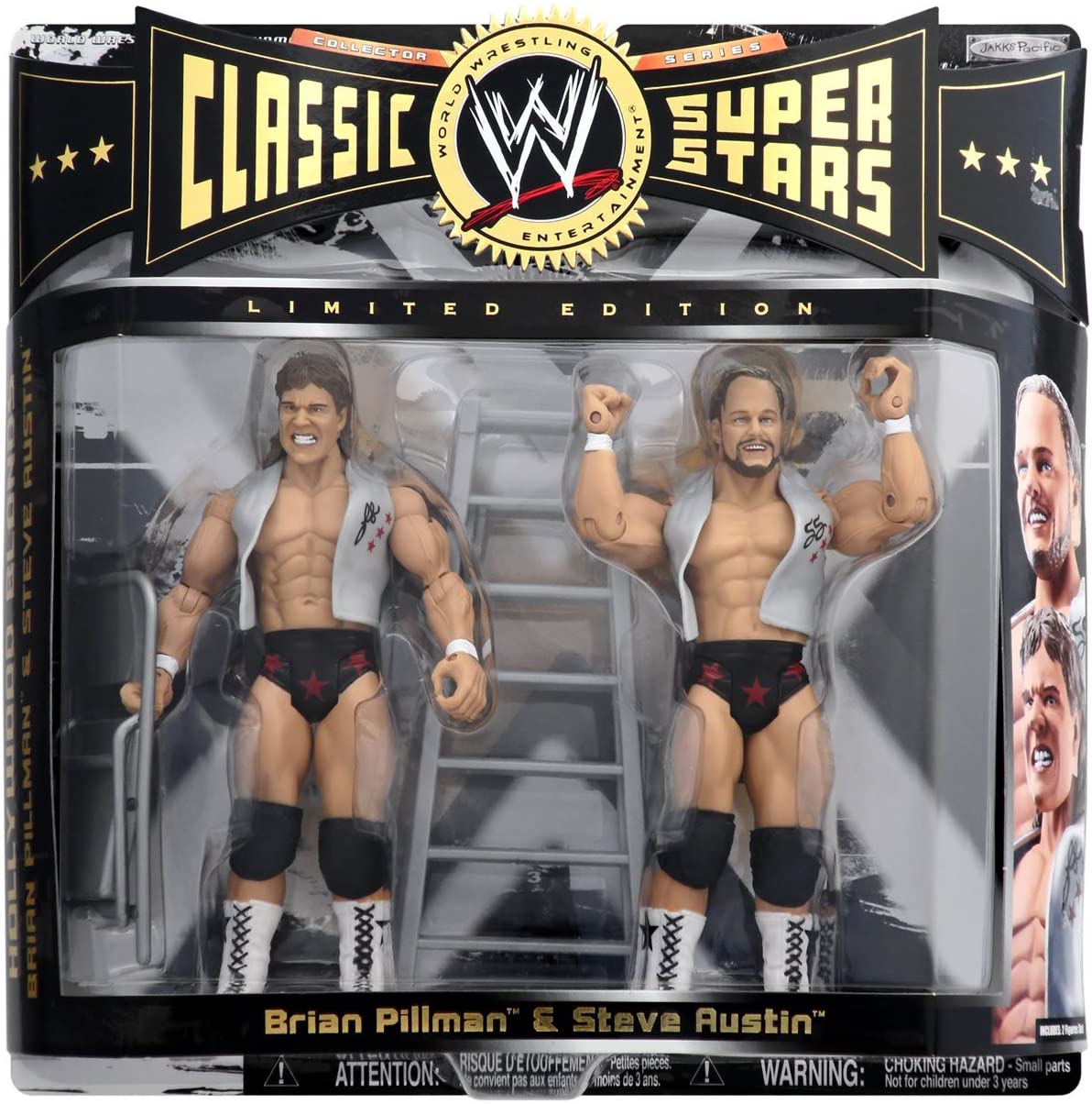 WWE Jakks Pacific Classic Superstars 2-Packs 6 Hollywood Blonds: Brian Pillman & Steve Austin Action & Toy Figures PWcatalog