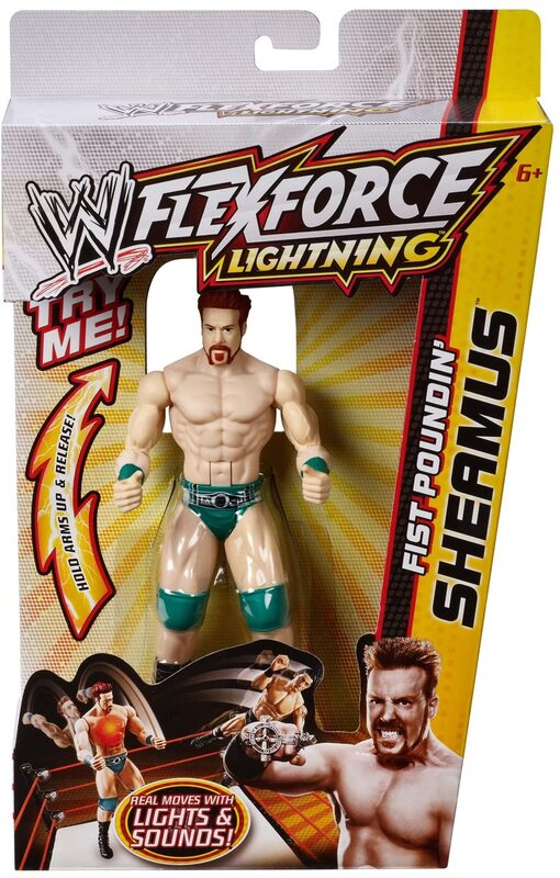 WWE Mattel Flex Force Lightning Fist Poundin' Sheamus Action & Toy Figures PWcatalog