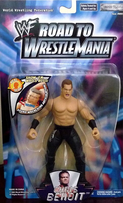 2002 WWF Jakks Pacific Road to WrestleMania Chris Benoit Action & Toy Figures PWcatalog