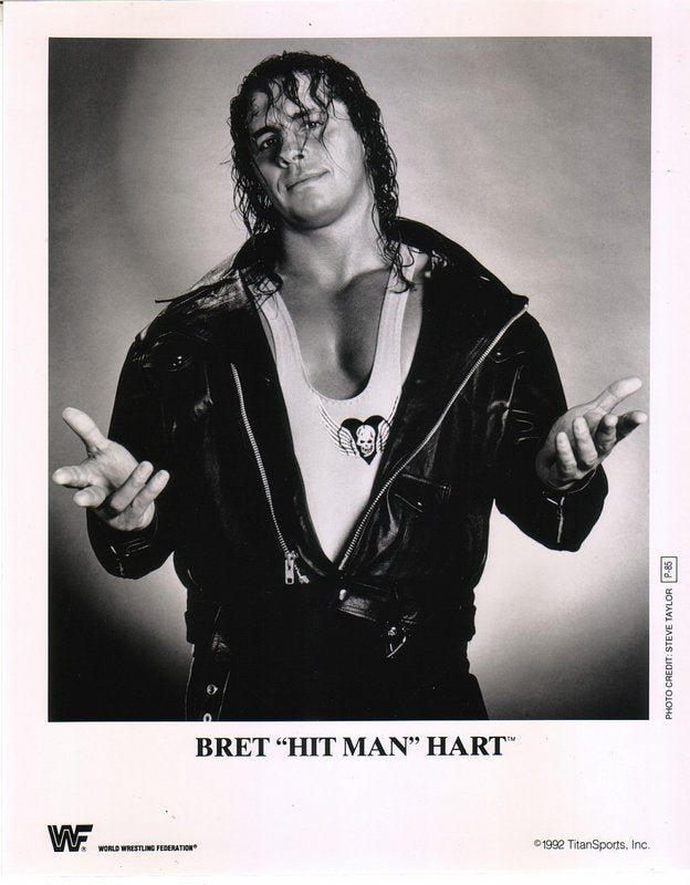 1992 Bret "Hitman" Hart P85 b/w PW Catalog
