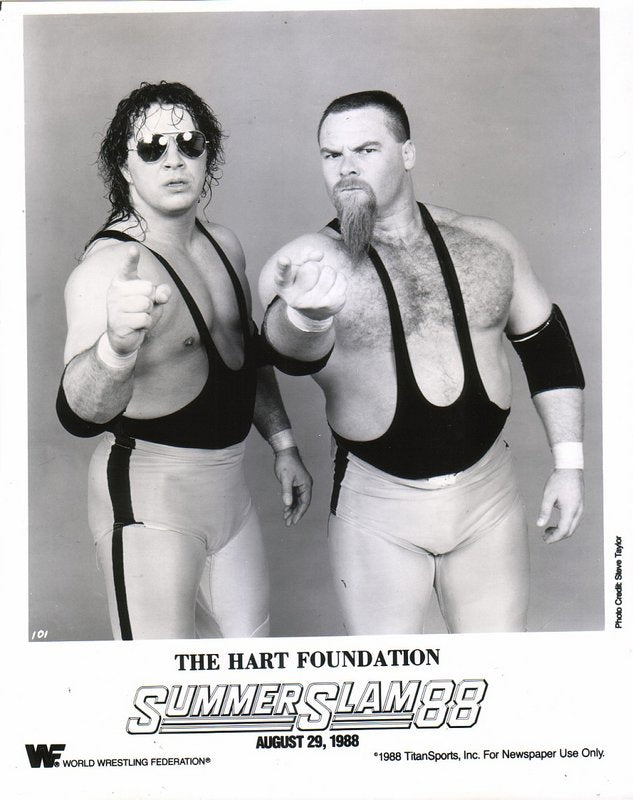 1988 Hart Foundation (RARE) Summerslam 88 PWcatalog