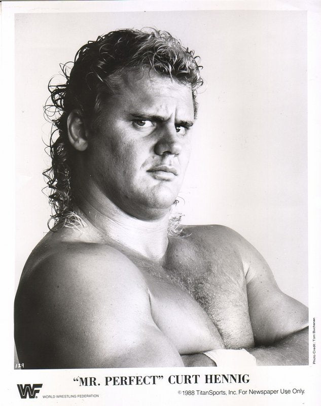 1988 Mr. Perfect Curt Hennig (debut promo) PWcatalog
