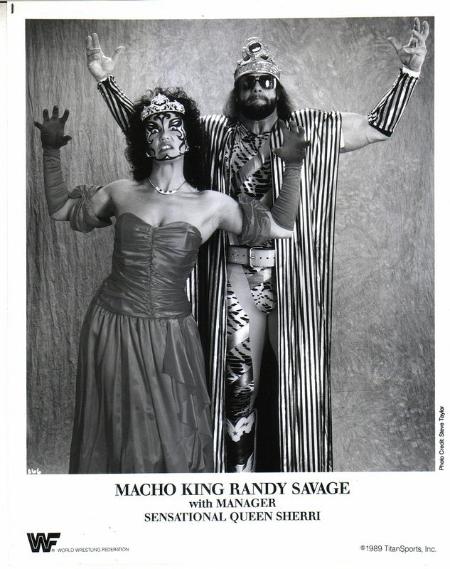 1989 Macho King Randy Savage w/Sensational Queen Sherri PWcatalog
