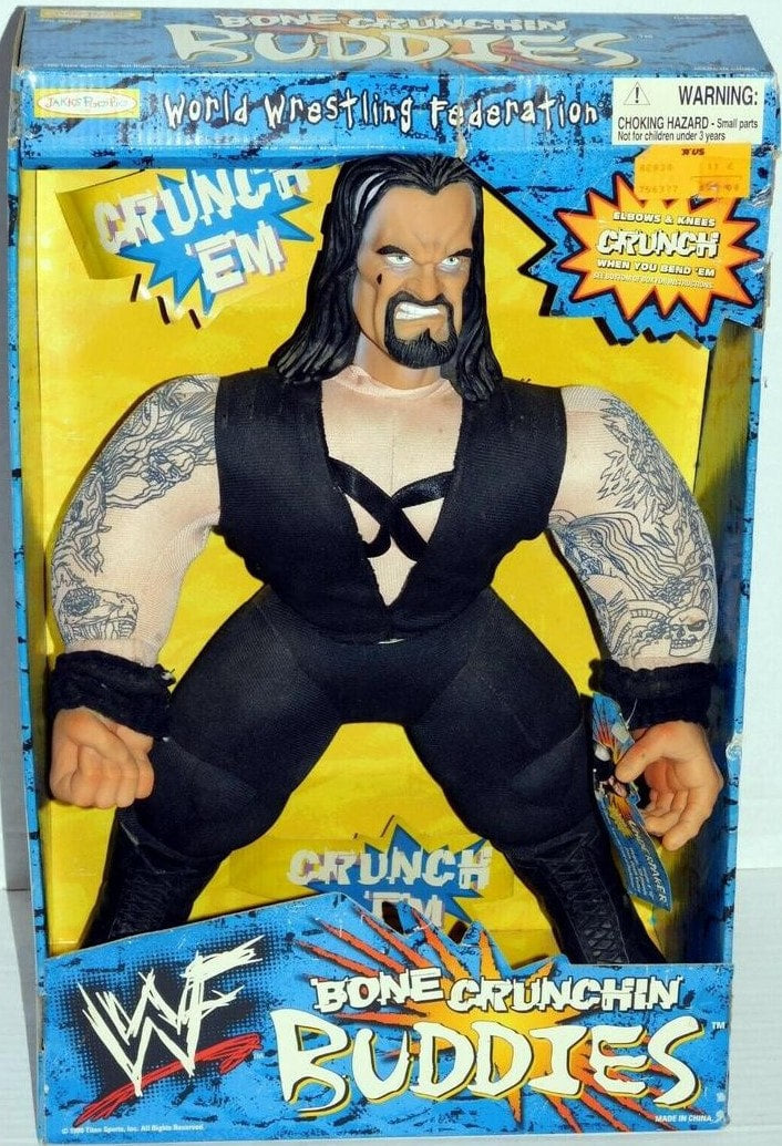 1999 WWF Jakks Pacific Bone Crunchin' Buddies Series 3 Undertaker Action & Toy Figures PWcatalog