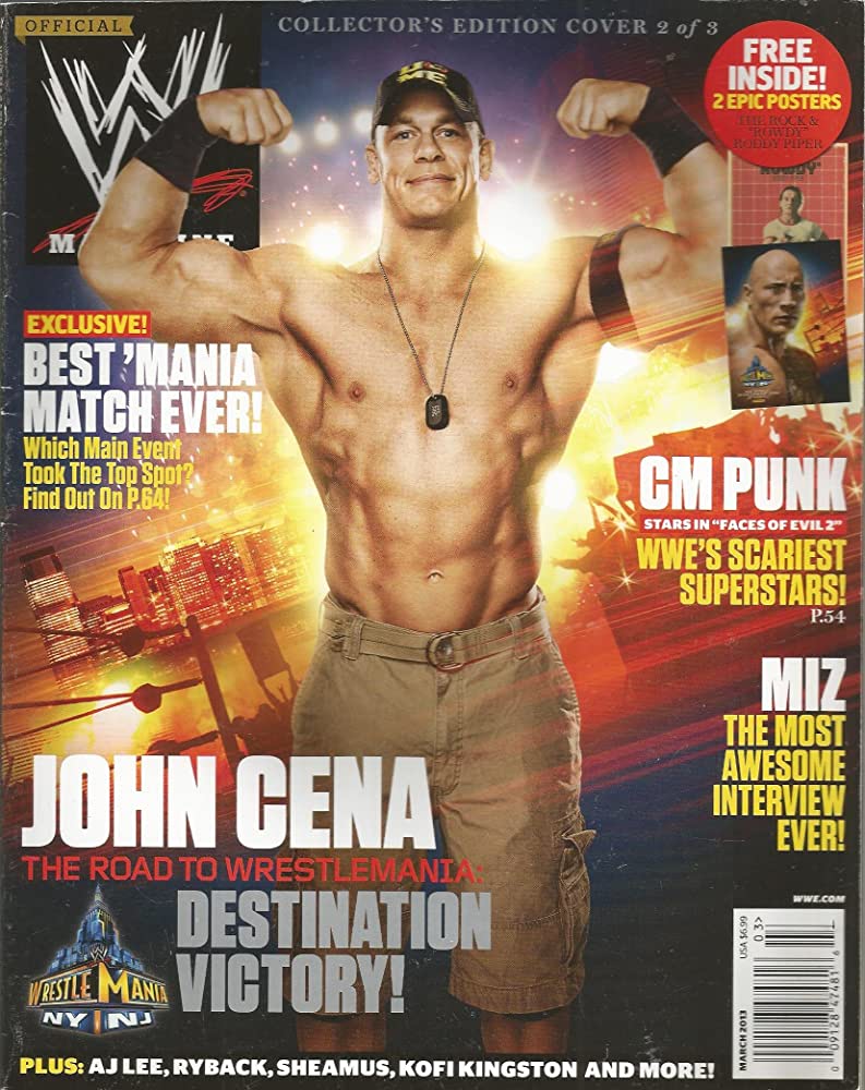 WWE Magazine March 2013 John Cena Magazine PWcatalog
