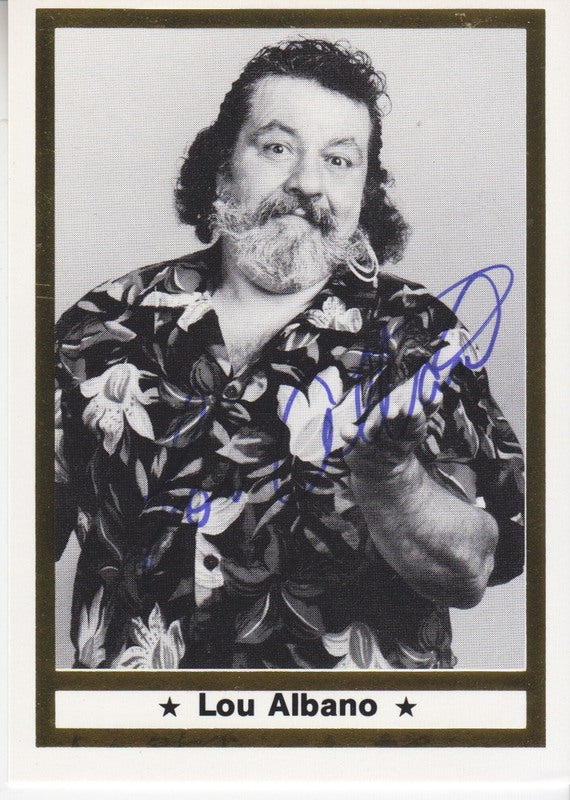 1991 Imagine Lou Albano Autograph 2017 Approx value:$50