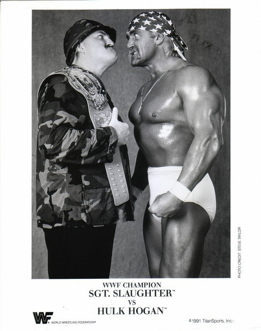 1991 WWF CHAMPION Sgt. Slaughter vs. Hulk Hogan PWcatalog
