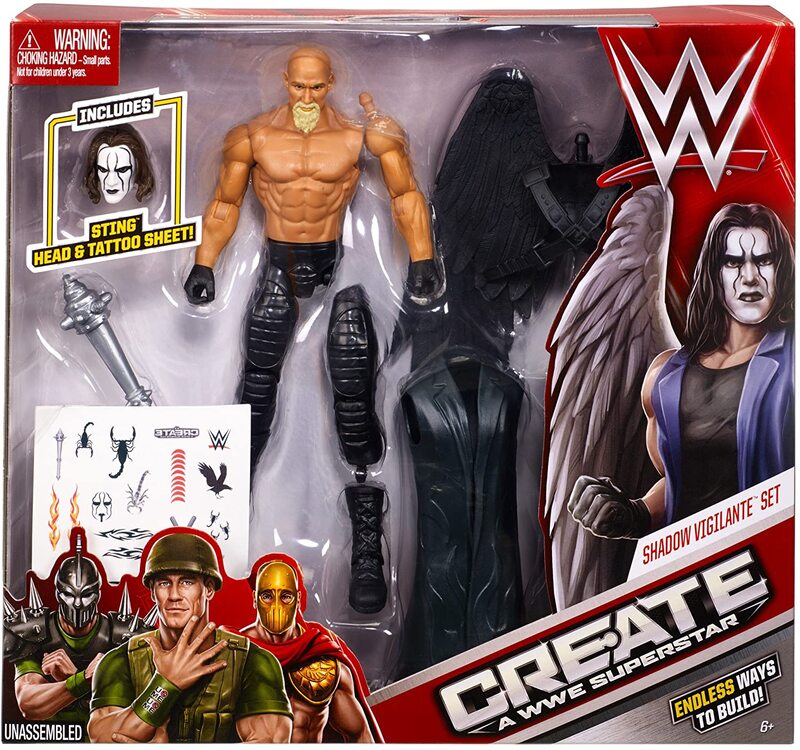 WWE Mattel Create a WWE Superstar 2 Shadow Vigilante Set Action & Toy Figures PWcatalog