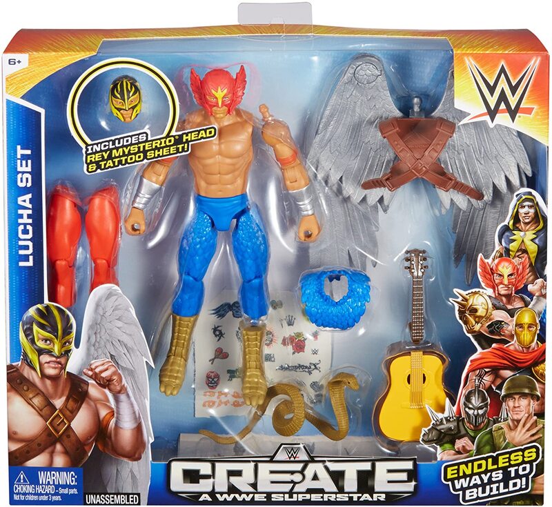 WWE Mattel Create a WWE Superstar 1 Lucha Set Action & Toy Figures PWcatalog