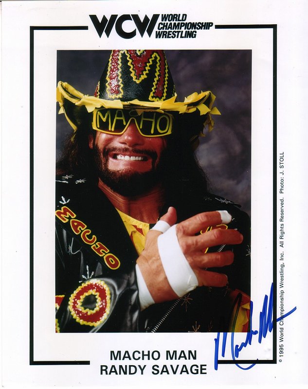 WCW Macho Man Randy Savage (auto) PW Catalog