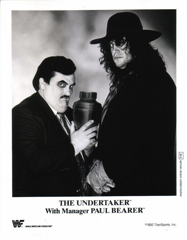 1992 Undertaker w/Paul Bearer P97 b/w PW Catalog