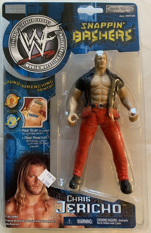 2002 WWF Jakks Pacific Snappin' Bashers Chris Jericho Action & Toy Figures PWcatalog