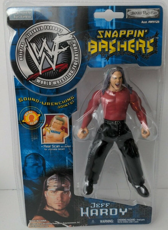 2002 WWF Jakks Pacific Snappin' Bashers Jeff Hardy Action & Toy Figures PWcatalog