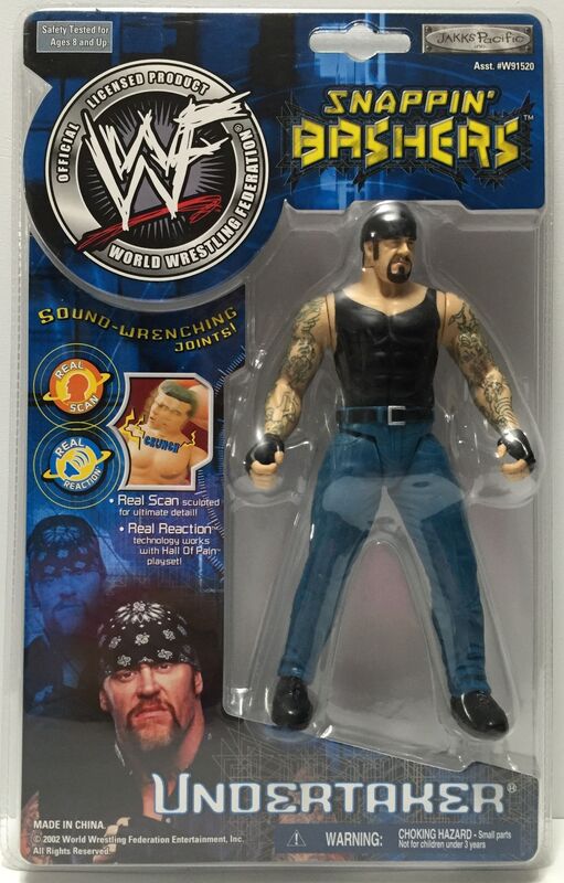 2002 WWF Jakks Pacific Snappin' Bashers Undertaker Action & Toy Figures PWcatalog