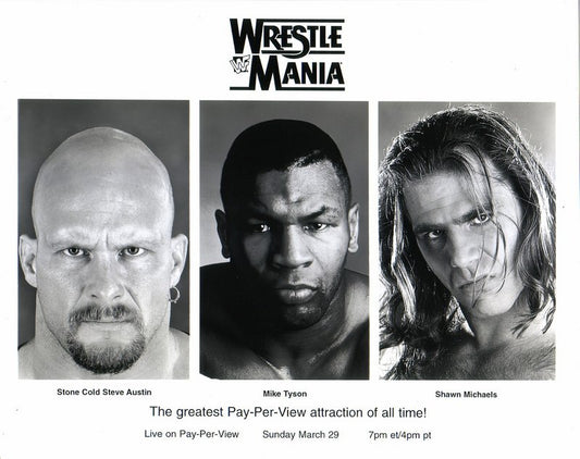 1998 WrestleMania 14 Austin vs. Michaels w/Tyson