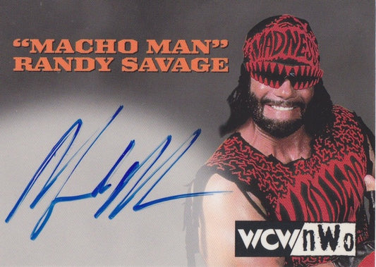 1998 Topps WCW/NWO Macho Man Randy Savage Autograph 2021 Approx value:$750