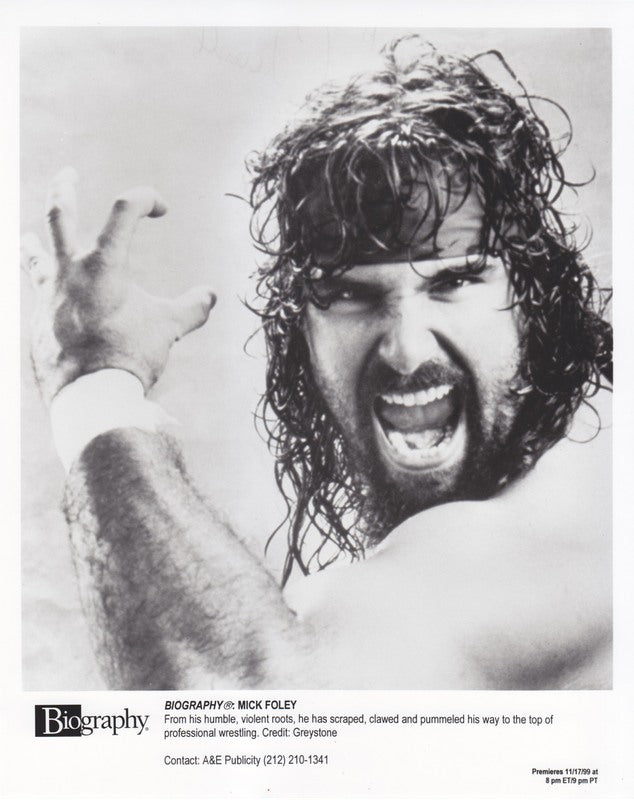 1999 Mick Foley A&E "Biography" promo b/w PW Catalog